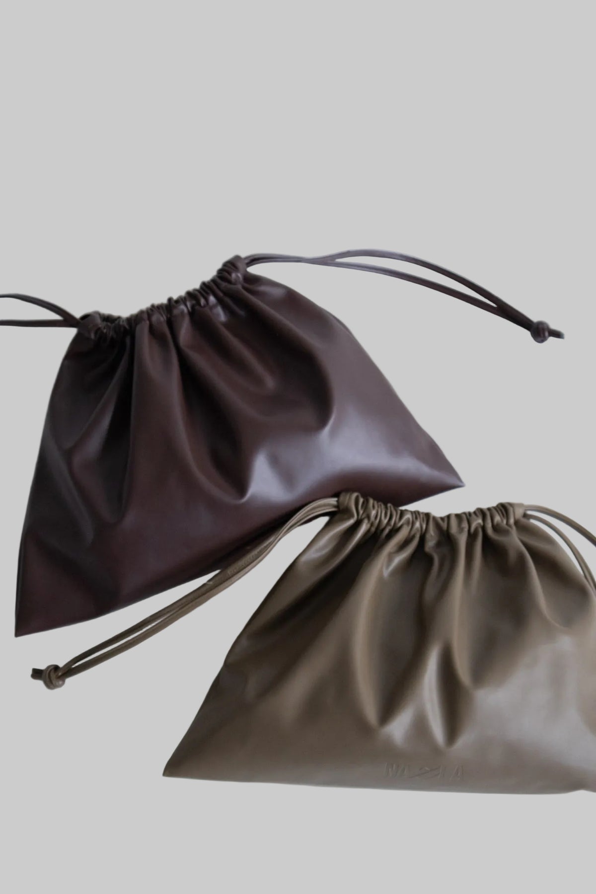 Nazla Drawstring Bag - Choc
