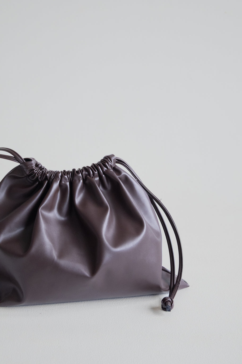 Nazla Drawstring Bag - Choc
