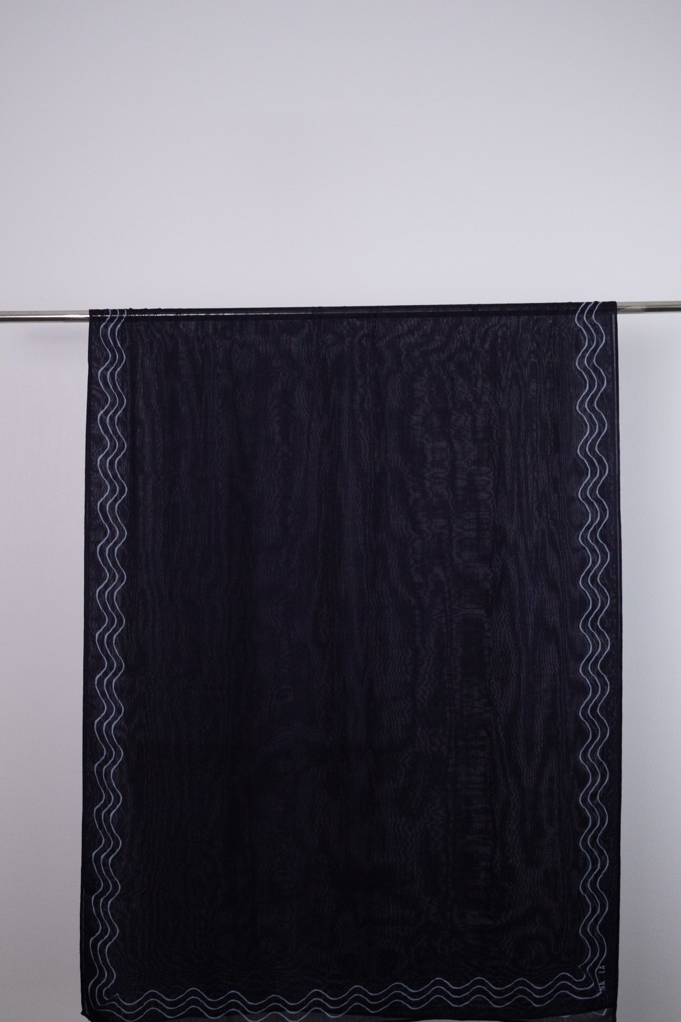 Midnight wave Border print
