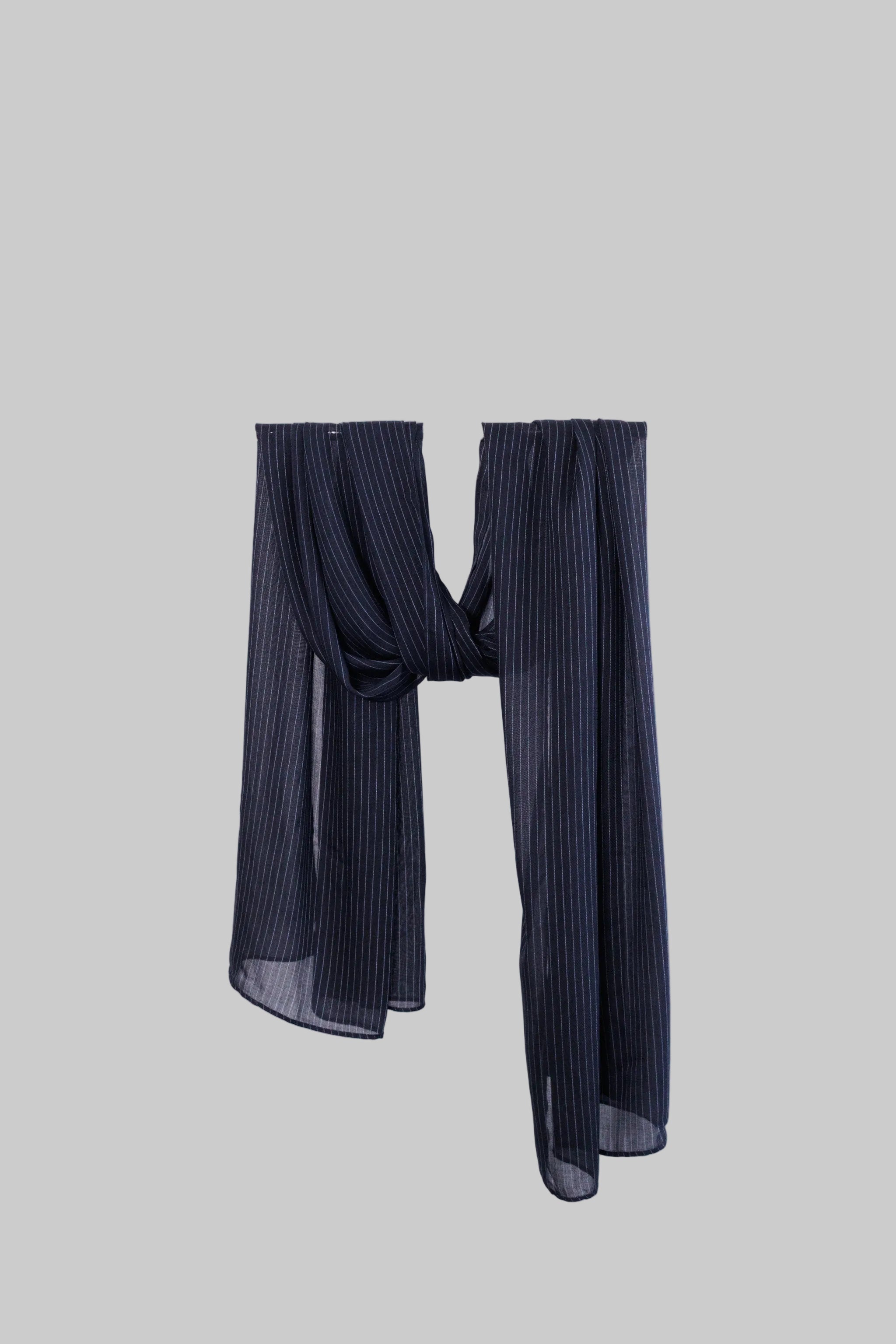 Navy Pinstripe