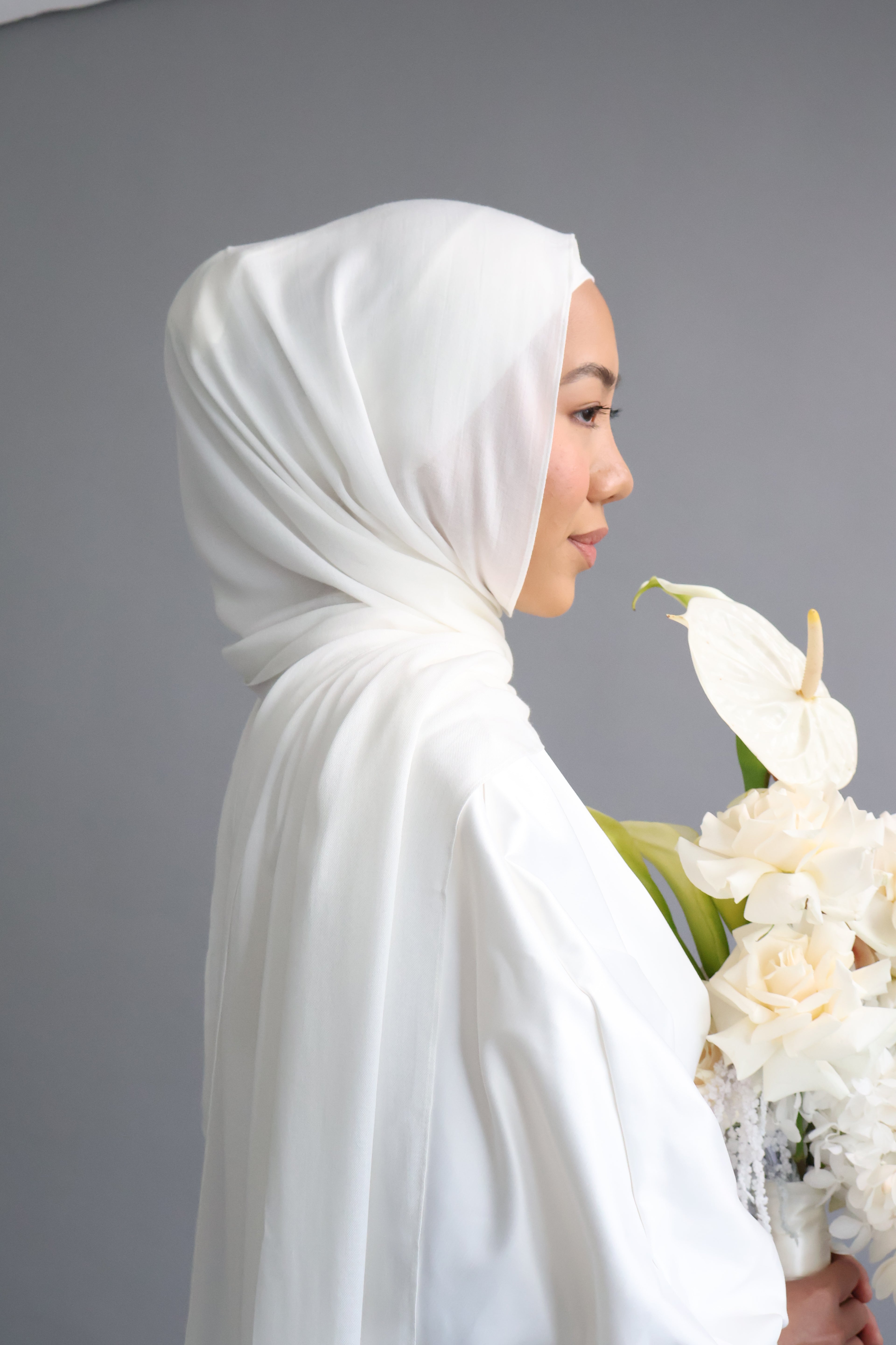 bridal hijab modest modal wedding
