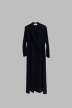 Blazer Tie Abaya - Midnight Navy
