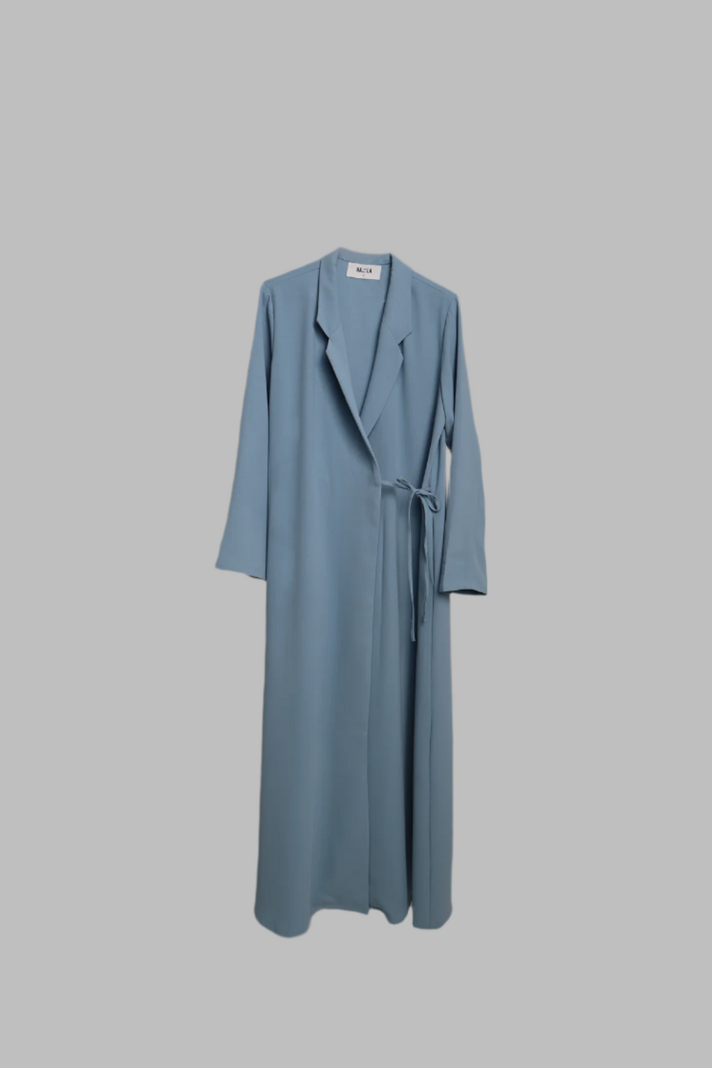 Blazer Tie Abaya - Sky