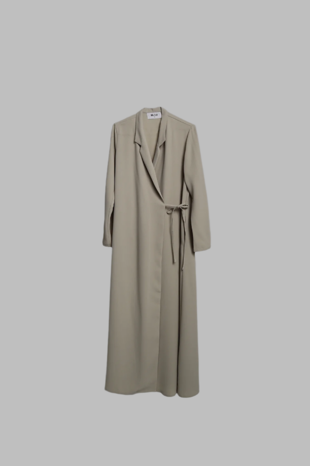 Blazer Tie Abaya - Oyster