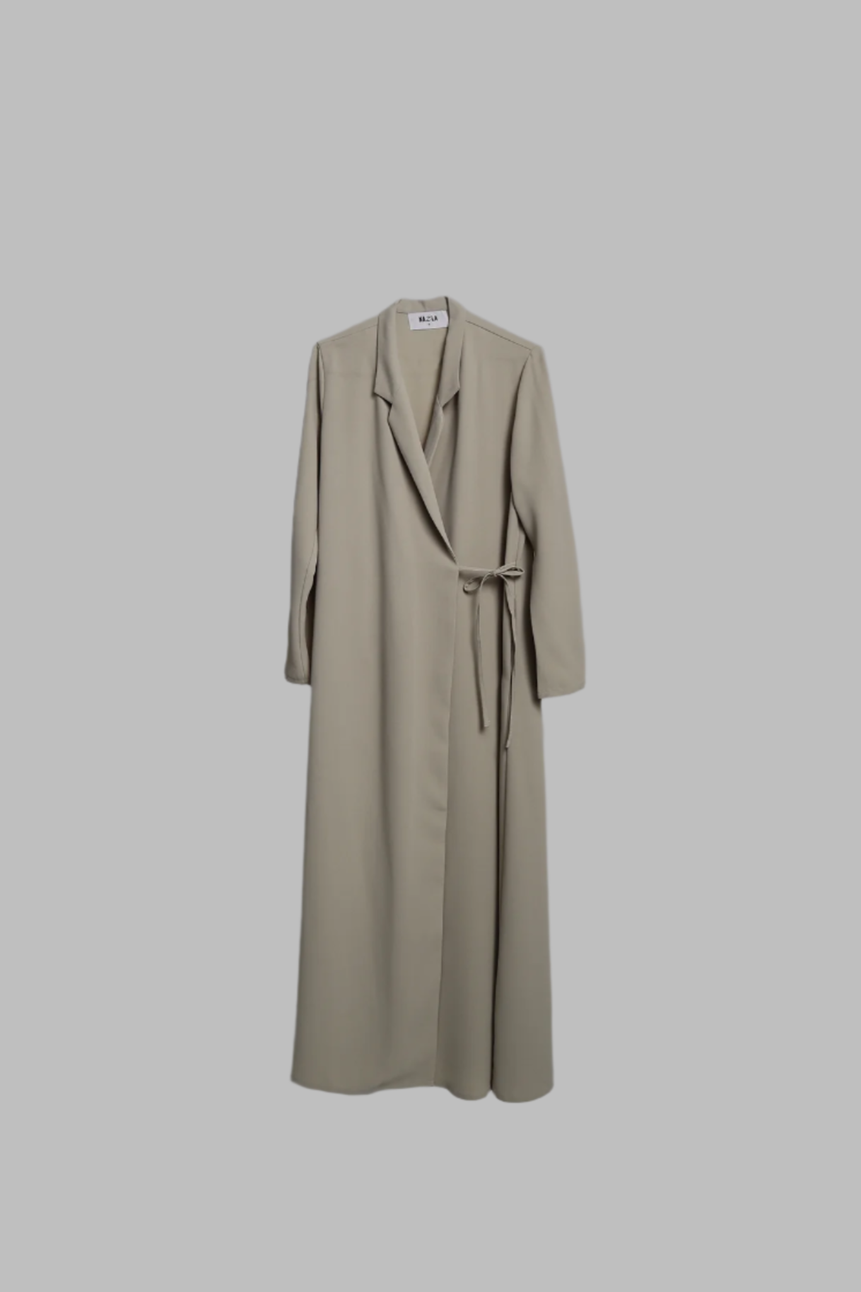 Blazer Tie Abaya - Oyster