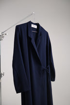 Blazer Tie Abaya - Midnight Navy